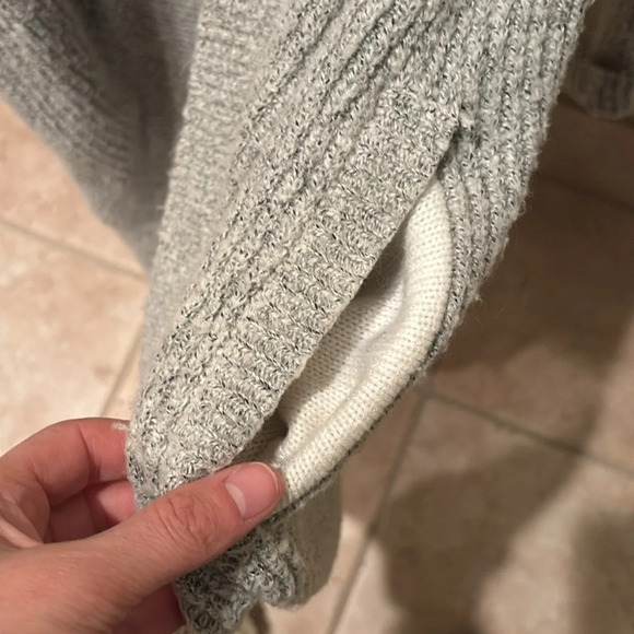 Hinge woman's long gray cardigan - Picture 6 of 9